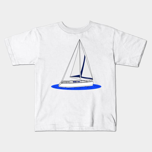 Sailboat Kids T-Shirt by timohouse